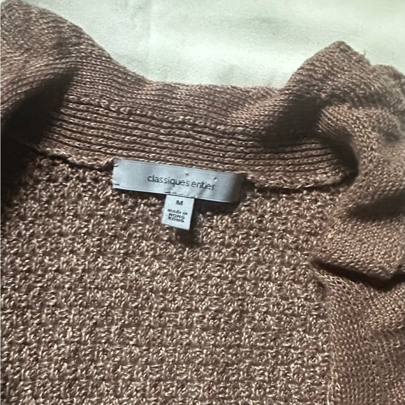 Classiques Entier Brown Ruffle Cardigan - Picture 4 of 10